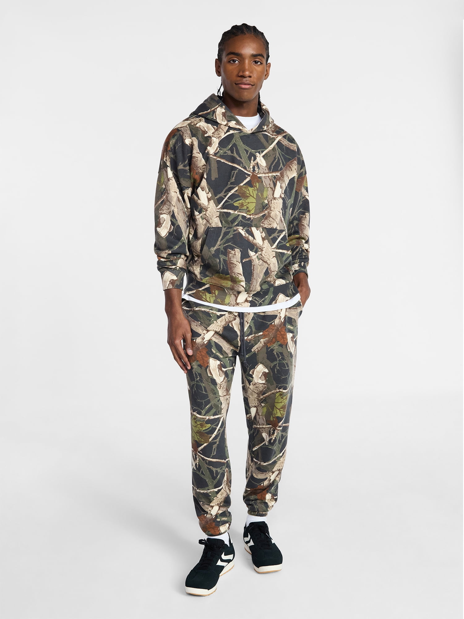 No Boundaries Oversized Hoodie with Long Sleeves, Men's XS-4XLT