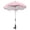 Pink, variant on UsilkU 14 Inches / 35.5 cm Universal Clip-On Stroller Umbrella Parasol UV Blocking Silver Glue Sun Shade Adjustable Waterproof Canopy Accessory, Pink