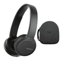 Sony WH-CH520 Wireless On-Ear Headphones (Black) Bundle with Hardshell Case