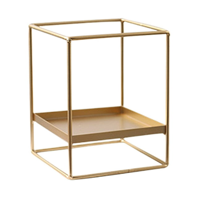 Estante de exhibición con pedestal dorado para plantas, a prueba de óxido El 16x157x20cm Sunnimix Soporte alto para bonsáis para interior