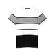 thumbnail image 1 of Camisetas para hombres INSPIRE CHIC con bloque de color, cuello redondo y mangas cortas S Negro Blanco Gris, 1 of 6
