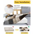 thumbnail image 5 of Black Brown Abstract Couch Cushion Covers Stretch, Washable Sofa Seat Covers Individual Seat Cushion Sofa Slipcovers Oil Painting Color Blocks Couch Cover Furniture Protector S-2PCS, 5 of 7