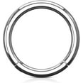 thumbnail image 4 of Solid Titanium Grade 23 Hinged Seamless Septum Clicker Ring (Various Gauges), 4 of 4