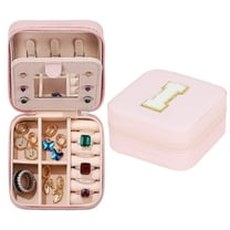 26-Letter Jewelry Display Storage Box, Earring Organizer Case with Flannel Tray, Jewelry Organizer for Earrings, Rings, and Small Accessories, Perfect Gift