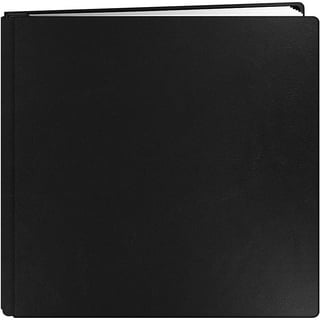 Black-Stitched wide-size 3-ring 12x12 unfilled binder by Pioneer