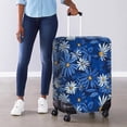 thumbnail image 4 of HELLHERO Daisy Pattern Suitcase Cover for Family, Polyester Spandex Anti-pollution Dustproof Suitcase Sleeve All Size, 4 of 7