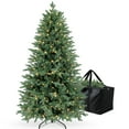 thumbnail image 6 of Laintene 6ft Pre-Lit Christmas Tree, Artificial Christmas Tree w/2085 PE & PVC Tips, 400 Lights and Large Storage Bag for Holiday, 6 of 13