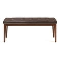 thumbnail image 2 of Pemberly Row Transitional Wood Backless Dining Bench in Brown, 2 of 2