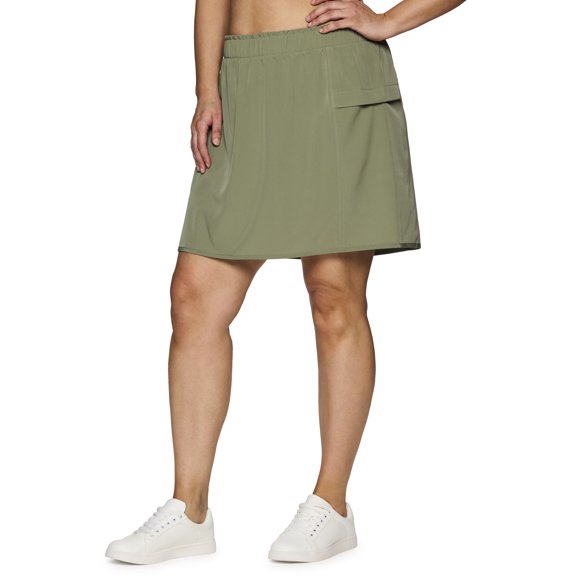 RBX Active Women's Plus Size Woven Longer Length Tennis/Golf Skort