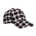 thumbnail image 6 of Yuanlong Unisex Baseball Cap Classic Plaid Flannel Sun Hat Adjustable Fall Winter Outdoor Daily Street Travel Head Cap, 6 of 9