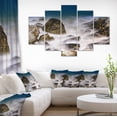 thumbnail image 1 of Rocky Waves at Haeundae Coast Busan - Impression sur Toile Seashore, 1 of 3