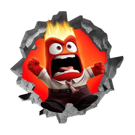 Inside Out Wall Sticker For Bedroom Living Room Nursery Party Decorations Anime Cartoon Background Self-Adhesive Wall Decor Baby Boy Girl Kids Room Wall Mural Decor Poster Gift