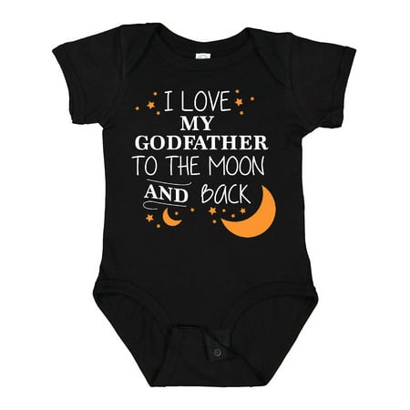 

Inktastic I Love My Godfather to the Moon and Back Gift Baby Boy or Baby Girl Bodysuit