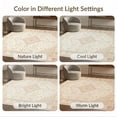 thumbnail image 7 of ODIKA 9'x12' Washable Area Rug Non-Shedding, Easy Care Neutral Vintage Trellis Delicate Livingroom Playroom Dining Large for Master Suite, California King, Under Bed, 7 of 7