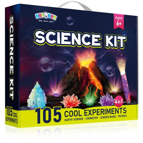 BenBen Science Kit for Kids Ages 8-12, 105 Lab Experiment, STEM Toy Educational Gift for Boys Girls