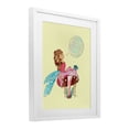 thumbnail image 3 of Stupell Industries Ballerina Fairy on Yellow White Framed Print Under Glass design by Susan Lugar, 21 x 17, 3 of 10
