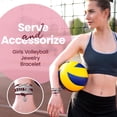 thumbnail image 2 of Volleyball Bracelet- Girls Volleyball Bracelet- Volleyball Jewelry - Perfect Gift For Volleyball Players, 2 of 7
