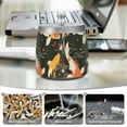thumbnail image 6 of Yayeee Ashtray with Lid for Cigarette Smokeless Stainless Steel Home Ash Holder, Fish Pattern, 6 of 7