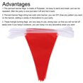 thumbnail image 4 of Unique Bargains 5 Pcs 50 Feet White Pennant Banner Flags String Triangle Hanging for Festive, Wedding, Birthday Party Decorations, 4 of 4