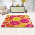 thumbnail image 3 of Area Rugs 36"x24" Indoor Non-Slip Wear Resistant Floor Mats Soft Large Carpets for Living Room Bedroom Home Decor Washable Rug Oranges and Grapefruits, 3 of 7