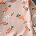 thumbnail image 3 of Quealent Girls' 2-Piece Snug Fit Cotton Pajamas Set Cute Cat Sleepwear Kids loungewear Toddler Baby Nightgown Top+Pants (Orange, 4-5 Years), 3 of 3