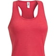 thumbnail image 2 of Expert Brand USA-Made Women's Athletic Heather Racerback Tank Top, Dark Heather Red, Small, 2 of 4