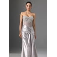 thumbnail image 2 of Vestido Denny Maxi sin tirantes con lentejuelas y abertura alta para mujer, 2 of 6