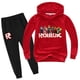 thumbnail image 4 of Roblox-Conjunto de ropa periférica para niños y niñas, Chaqueta de algodón, pantalones, 2 piezas, traje deportivo informal, regalos, 4 of 5
