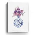 thumbnail image 2 of 48" x 32" Blue and White Happiness Floral Vase Canvas Wall Art, 2 of 5