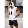 thumbnail image 3 of COOFANDY Workout Hooded Tank Tops Men Bodybuilding Muscle T Shirt Sleeveless Gym Hoodie Zipper Boxing Tanks, 3 of 6