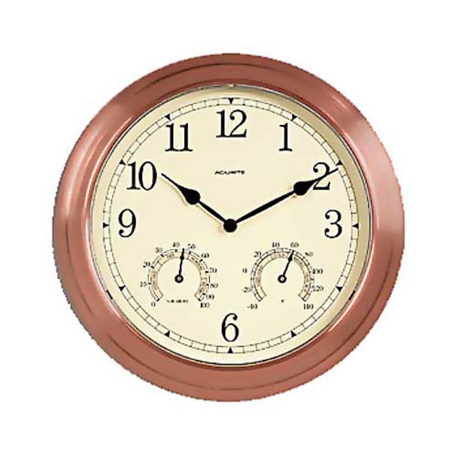 Chaney Copper 13 5 In Outdoor Wall Clock Chaney Copper 13 5 In Outdoor Wall Clock
