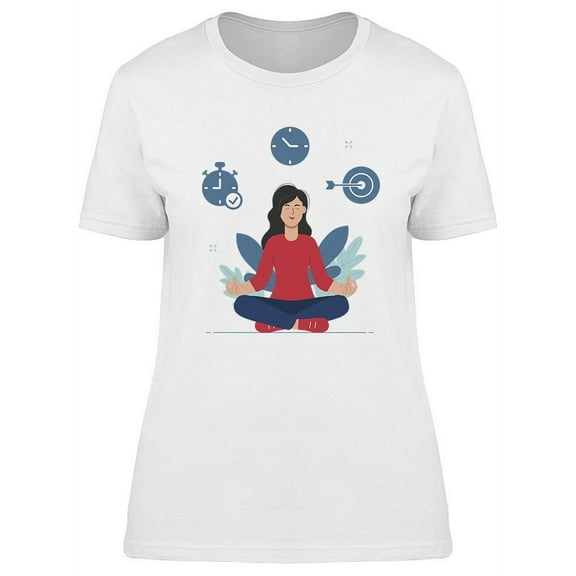 Woman Doing Meditation  T-Shirt Women -Image by Shutterstock, Female XX-Large