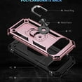 thumbnail image 4 of Dteck Case for Google Pixel 9 Pro XL, with Finger Ring Holder Kickstand, Military Grade Stand Cover Phone Cases Compatible for Google Pixel 9 Pro XL, Rosegold, 4 of 7