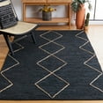 thumbnail image 2 of SAFAVIEH Vintage Leather Elijah Geometric Area Rug, Black/Natural, 6' x 9', 2 of 11