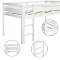 thumbnail image 4 of Twin Wood Loft Bed Low Loft Beds with Ladder,Twin, 4 of 7