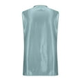 thumbnail image 5 of Women's Silk Satin Tank Tops V Neck Casual Sleeveless Business Work Blouses Dressy Summer Shirts Solid Color Tanks, 5 of 8
