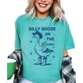 thumbnail image 3 of Silly Goose on the Loose Shirt for Women Funny Adult Oversized Tee Seafoam Shirt Adult Large, 3 of 4