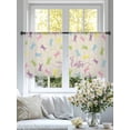 thumbnail image 4 of Bunny Easter Sheer Curtains 45 Inch Length 2 Panels for Living Room, Spring Rabbits Vintage Rustic Voile Kitchen Curtain Set, Luxury Privacy Drapes Window Treatment for Bedroom, 4 of 7
