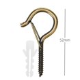 thumbnail image 2 of Q Hanger Hooks with Safety Buckle Screw in Ceiling Hooks for Hanging Plants Outdoor String Lights and Home Decor Wall Hooks, 2 of 2