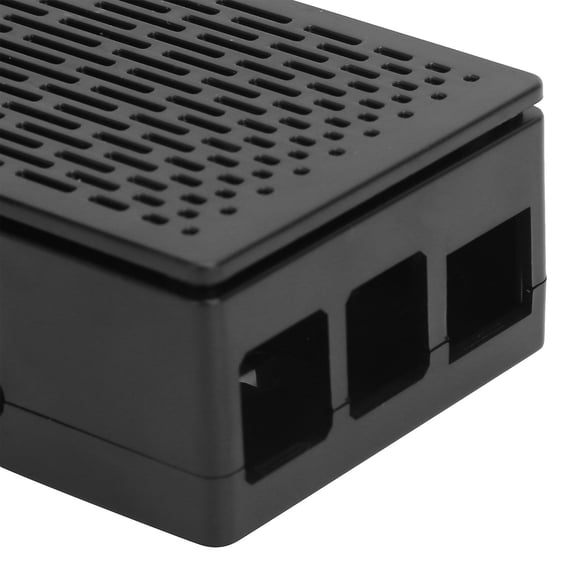 Protective case for Raspberry Pi 4B ABS shell Reserved all ports for HDMI USB A/V Black