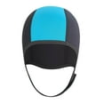 thumbnail image 3 of Dive Hood Snorkeling Hat Head Protection Ear Water Protector 2.5 mm Sports black and blue, 3 of 9