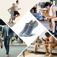 thumbnail image 4 of Mens No Show Socks, 8 Pairs Non Slip Ankle Socks for Men Low Cut Athletic Liner Sock for Loafer Flats Sneakers, 4 of 5