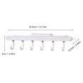 thumbnail image 2 of Fdelink Piano Key Hook White,6 Hook Wall Hanging Coat Rack Wall Decor Hat Storage Rack Shelf Hanger White,1X Piano Key Hook, 2 of 2