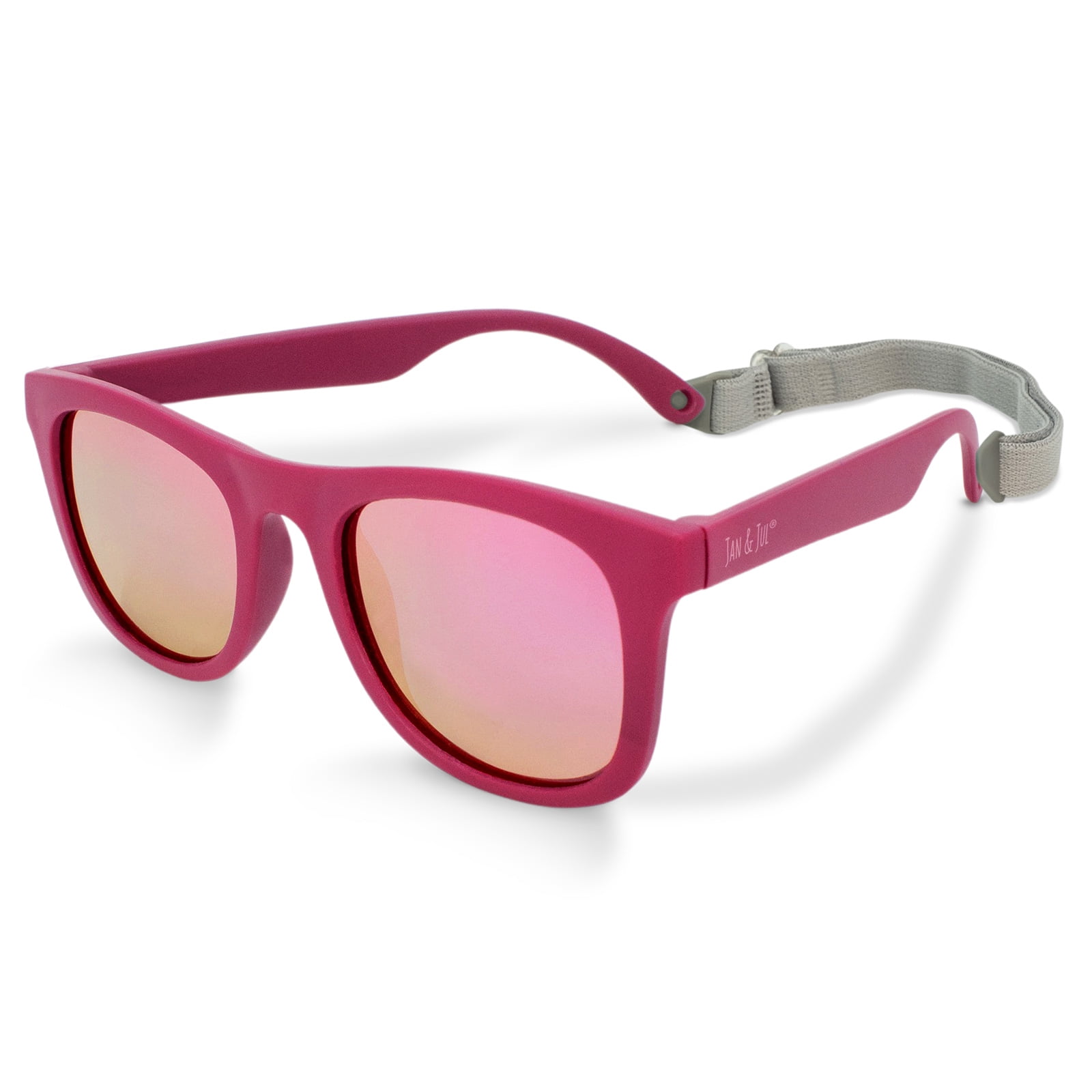 Jan & Jul Newborn Sunglasses with Strap, Polarized, Non-Toxic (S: 6 Months  -2 Years, Lemonade)