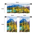 thumbnail image 4 of LALILO Kitchen Curtains and Valances Set of 3 36" Lake Two Window Treatment Tiers for Window Decor, 4 of 5