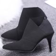 thumbnail image 6 of OKBOP Womens High Heels Ankle Boots-Christmas Chelsea Booties Ladies Boots Retro Winter Boots for Women Black, 6 of 6