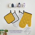 thumbnail image 2 of Gold Wheat Mothers day Kitchen Apron,Oven Mitt,Pot Holder,Towel,Birthday Gifts Set for Mom Wife Grandma, 2 of 6