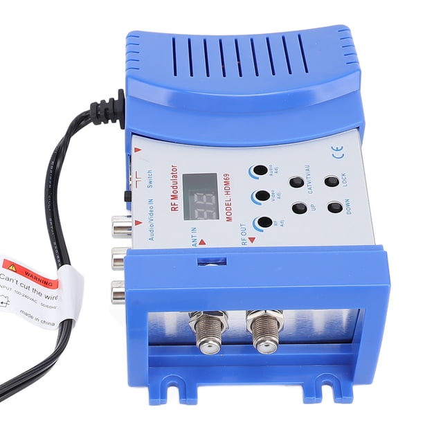 HD Multimedia Interface AV to RF Modulator, HD Multimedia Interface Modulator RF Converter VHF UHF Converter Adapter,for HD Digital AV Component Video to Analog NTSC Coax TV