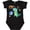 AB-Black, variant on Tyrannosaurus Rex Vs. Meteor Fun Space Dinosaur Boys or Girls Baby Bodysuit