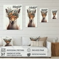 thumbnail image 4 of Designart Cute Baby Fox With Floral Crown V Canvas Wall Art, 4 of 5